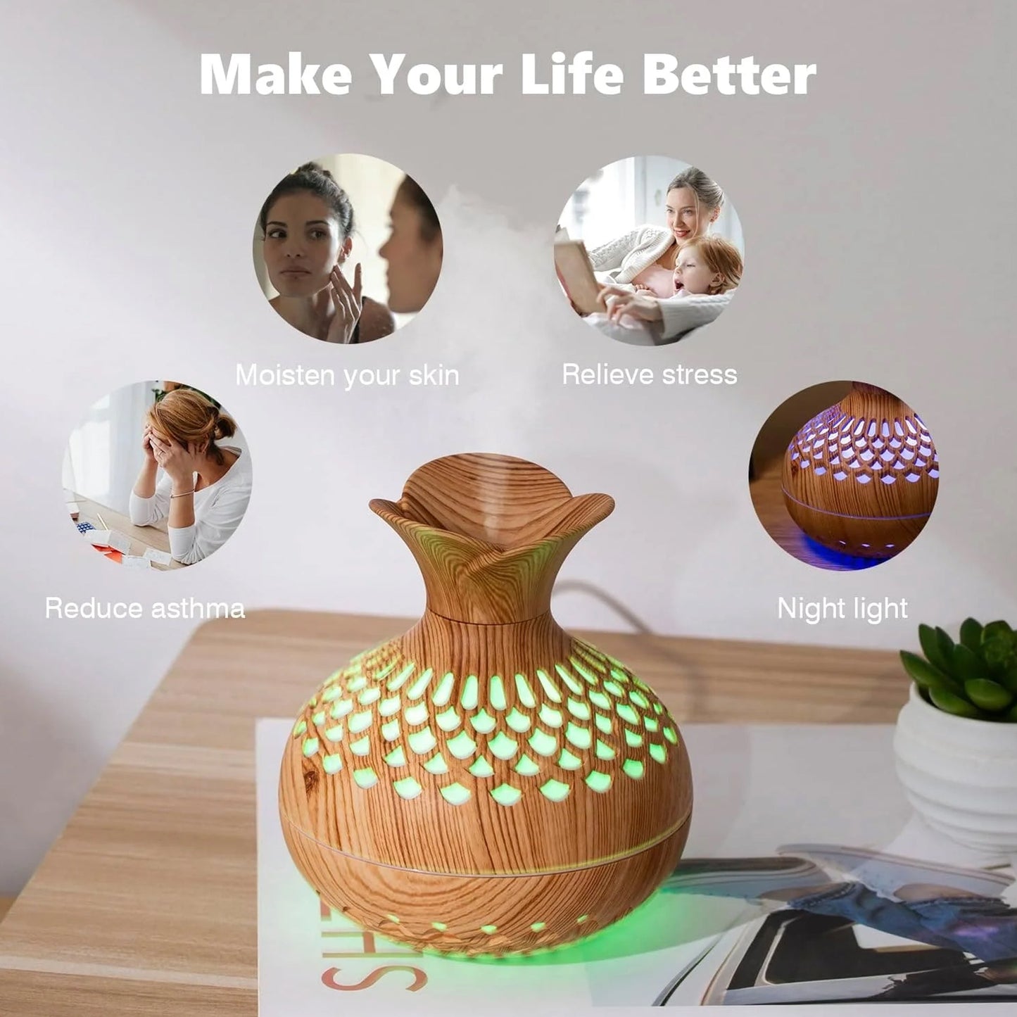 Flower Vase Air Humidifier