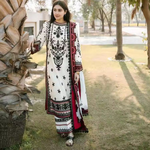 Indian pakistani style salwar kameez ready made ladies cotton suit stitched elegant woman dresses