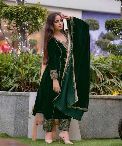 Indian pakistani style salwar kameez ready made ladies cotton suit stitched elegant woman dresses