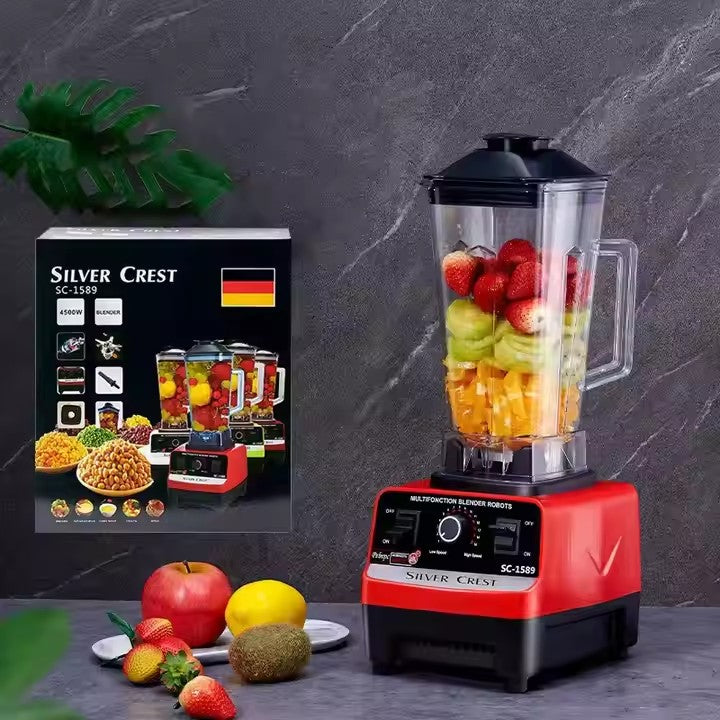 Heavy Duty Juice Fruit Mixeur 4500w Silver crest sc 1589 2 in 1 Fresh Juicer Smoothie Mixer Blender Machine six serrations