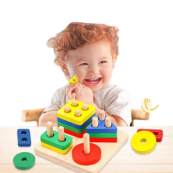 Trending Early Learning Educational Montessori Toys Wooden Baby Intellectual Development Toys for 1 to 3-year-old Boys Girls