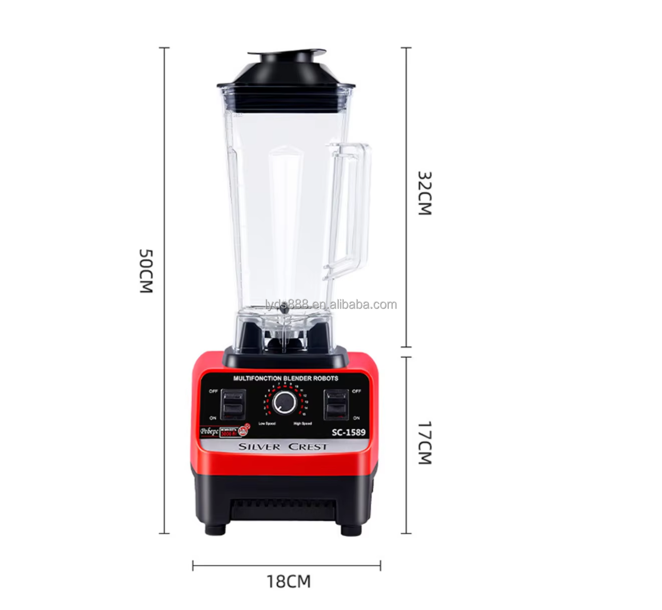 Heavy Duty Juice Fruit Mixeur 4500w Silver crest sc 1589 2 in 1 Fresh Juicer Smoothie Mixer Blender Machine six serrations