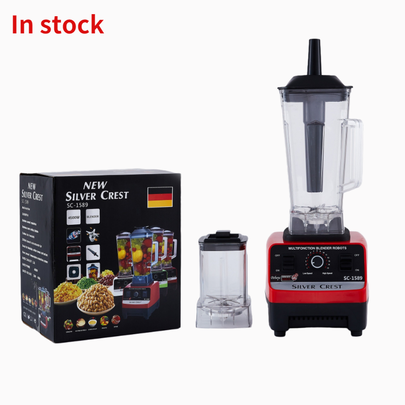 Heavy Duty Juice Fruit Mixeur 4500w Silver crest sc 1589 2 in 1 Fresh Juicer Smoothie Mixer Blender Machine six serrations