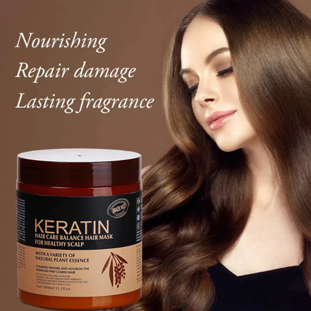 Brazil Nut Keratin Hair Care Balance Keratin Hair Mask & Keratin Hair Treatment for Healthy Scalp 500 ml (Original)