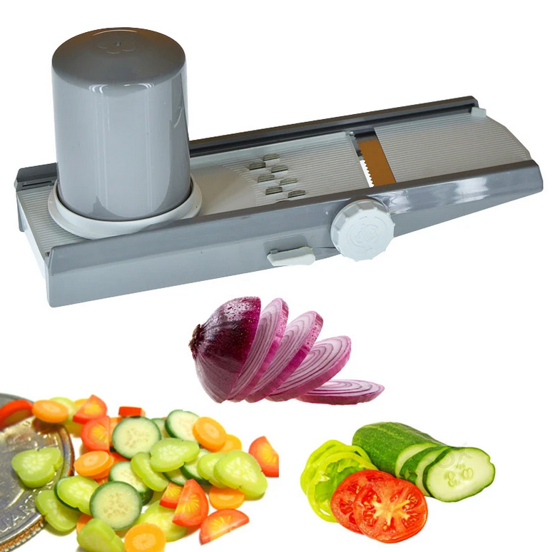 Vegetable Chopper Slicer Food & Onion Chopper Cuber Cutter Onion Dicer, Veggie Slicer Manual for Garlic, Cabbage, Carrot, Potato, Tomato, Fruit, Salad Bruno Vegetable Cutter Onion Slicer Slices Fries Cutter